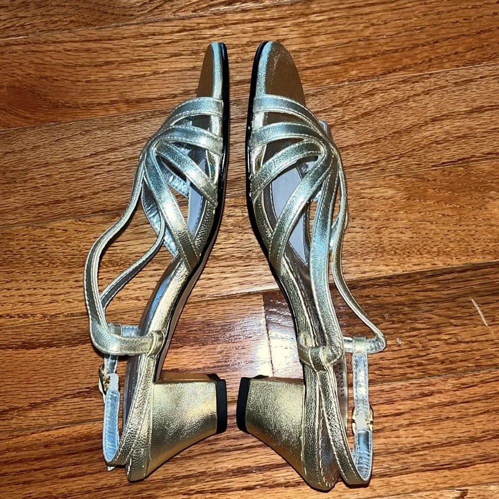 ROS HOMMERSON LAYLA GOLD LEATHER 4.5 M BRAND NEW!